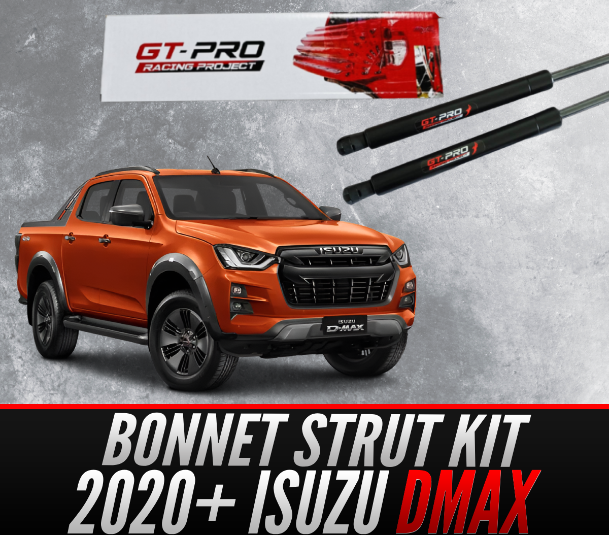 2020+ ONWARDS Isuzu D-MAX GT-PRO Bonnet / Hood Strut Damper  KIT !