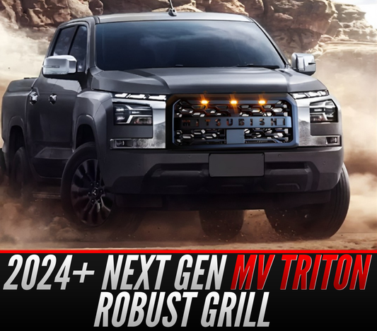 2024+ Mitsubishi Triton MV L200 ROBUST Grill - AFTERMARKET - AMBER LED