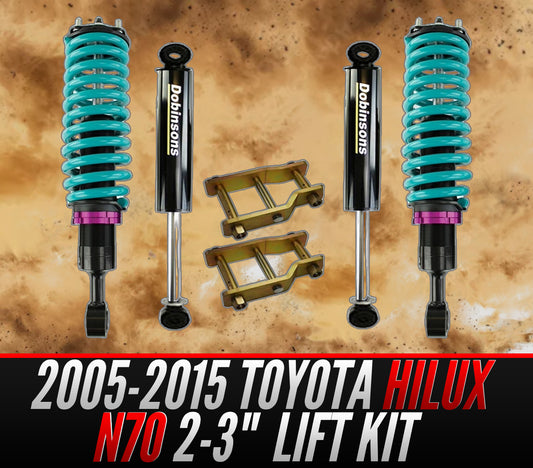 Toyota Hilux N70 (KUN26R) 2005-2015 - Dobinsons IMS Monotube Quick Easy Lift Kit 2-3"inch - Preassembled Struts